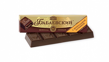 Шоколад темный "Бабаевский" с шоколадной начинкой, 50г